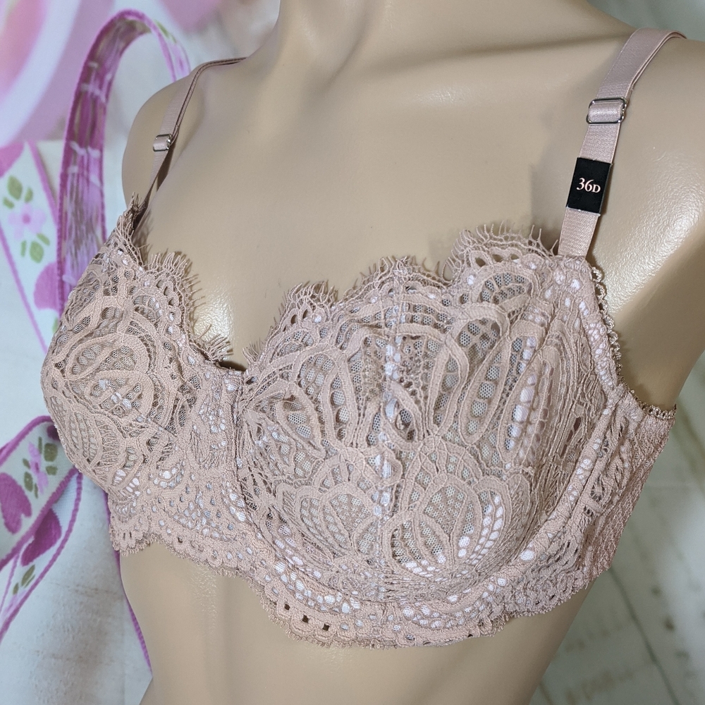 VS Bra Wicked Dream Angels push up dark nude
